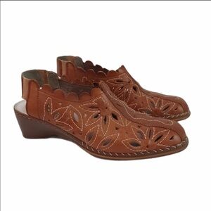 Rieker Antistress Perforated Leather Slingback